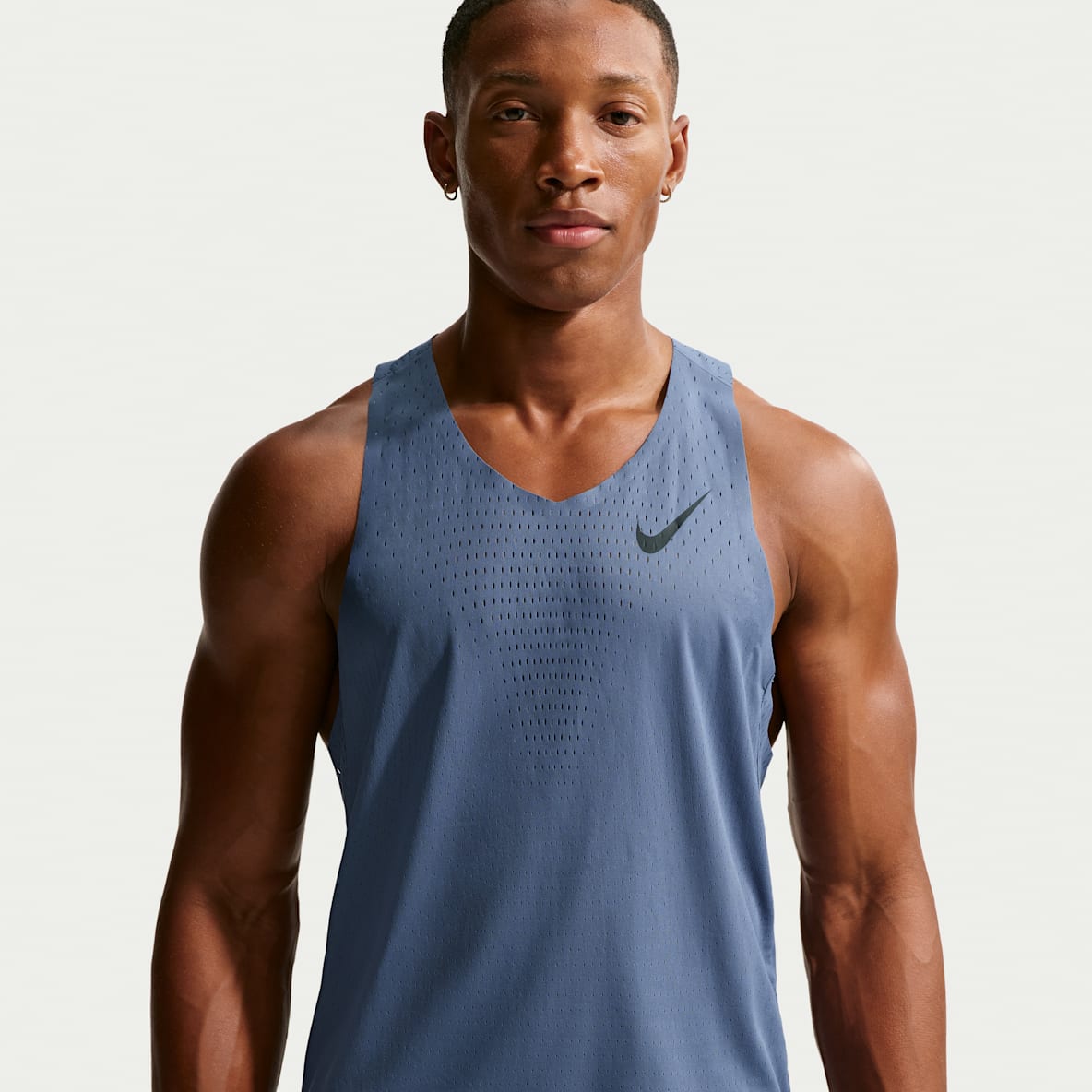 NIKE テニス メンズ タンクトップ XL Dri-FIT ホワイトxブルー Blue Tank Tops. Nike.com